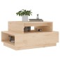 vidaXL Mesa de centro de madera maciza de pino 80x55x40,5 cm vidaXL Mesa de centro de madera maciza de pino 80x55x40,5 cm