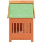 vidaXL Caseta para perros madera maciza de pino marrón 96x60,5x87 cm vidaXL Caseta para perros madera maciza de pino marrón 96x60,5x87 cm