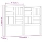 vidaXL Cabecero de cama madera maciza de pino 126x4x104 cm