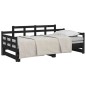 vidaXL Sofá cama extraíble madera maciza de pino negro 2x(90x200) cm vidaXL Sofá cama extraíble madera maciza de pino negro 2x(90x200) cm