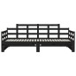vidaXL Sofá cama extraíble madera maciza de pino negro 2x(90x200) cm vidaXL Sofá cama extraíble madera maciza de pino negro 2x(90x200) cm