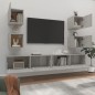 vidaXL Set de muebles de TV 6 pzas madera contrachapada gris hormigón vidaXL Set de muebles de TV 6 pzas madera contrachapada gris hormigón