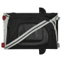 vidaXL Remolque de bicicleta mascotas hierro tela Oxford gris negro vidaXL Remolque de bicicleta mascotas hierro tela Oxford gris negro