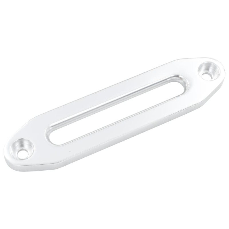 vidaXL Guía para cabrestante aluminio plateado 254 mm