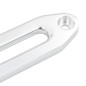 vidaXL Guía para cabrestante aluminio plateado 254 mm
