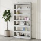 vidaXL Estantería madera contrachapada gris Sonoma 100x30x198 cm vidaXL Estantería madera contrachapada gris Sonoma 100x30x198 cm
