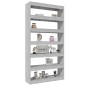 vidaXL Estantería madera contrachapada gris Sonoma 100x30x198 cm vidaXL Estantería madera contrachapada gris Sonoma 100x30x198 cm