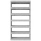 vidaXL Estantería madera contrachapada gris Sonoma 100x30x198 cm vidaXL Estantería madera contrachapada gris Sonoma 100x30x198 cm