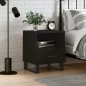 vidaXL Mesita de noche madera de ingeniería negro 40x35x47,5 cm vidaXL Mesita de noche madera de ingeniería negro 40x35x47,5 cm