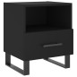 vidaXL Mesita de noche madera de ingeniería negro 40x35x47,5 cm vidaXL Mesita de noche madera de ingeniería negro 40x35x47,5 cm