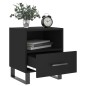vidaXL Mesita de noche madera de ingeniería negro 40x35x47,5 cm vidaXL Mesita de noche madera de ingeniería negro 40x35x47,5 cm