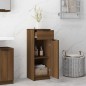 vidaXL Armario de baño madera contrachapada marrón roble 32x34x90 cm
