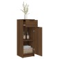 vidaXL Armario de baño madera contrachapada marrón roble 32x34x90 cm