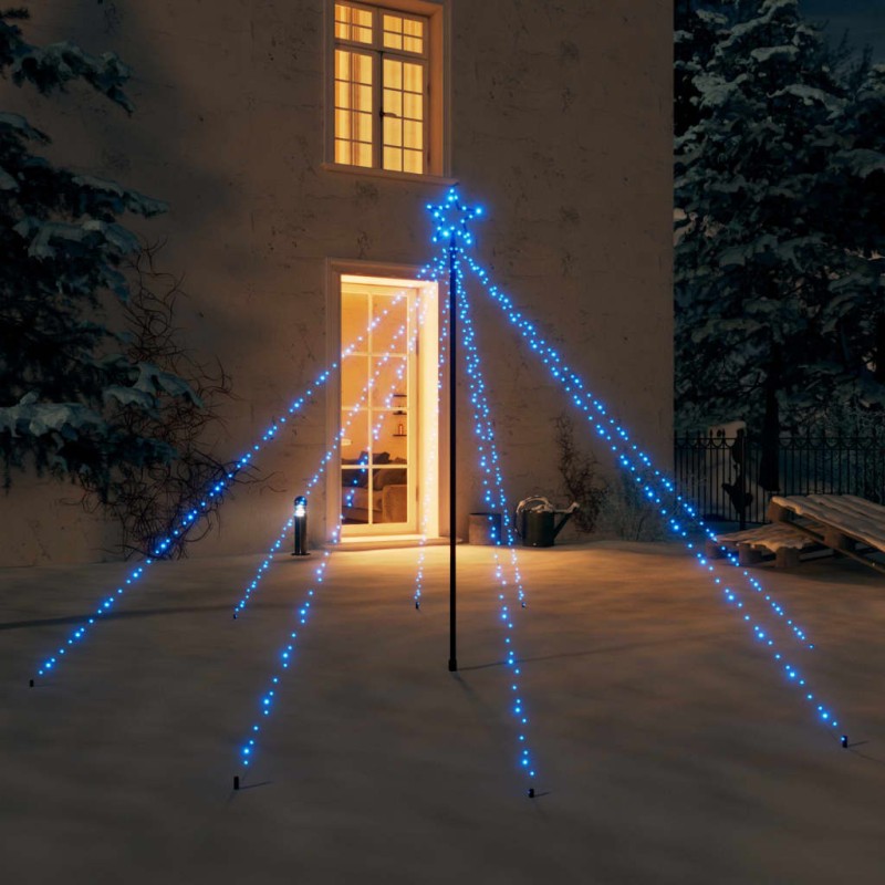vidaXL Luces de árbol de Navidad interior 400 LED azul 2,5 m vidaXL Luces de árbol de Navidad interior 400 LED azul 2,5 m