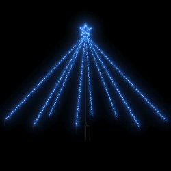 vidaXL Luces de árbol de Navidad interior 400 LED azul 2,5 m