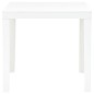 vidaXL Mesa de jardín con 2 bancos plástico blanco vidaXL Mesa de jardín con 2 bancos plástico blanco