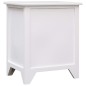 vidaXL Mesita de noche madera de Paulownia blanco 38x28x45 cm vidaXL Mesita de noche madera de Paulownia blanco 38x28x45 cm
