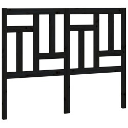 vidaXL Cabecero de cama madera maciza de pino negro 205,5x4x100 cm