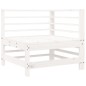 vidaXL Sofá esquinero con cojines madera maciza de pino blanco vidaXL Sofá esquinero con cojines madera maciza de pino blanco