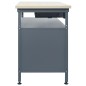 vidaXL Banco de trabajo de acero negro 120x60x85 cm vidaXL Banco de trabajo de acero negro 120x60x85 cm