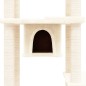 vidaXL Rascador para gatos con postes de sisal crema 176 cm vidaXL Rascador para gatos con postes de sisal crema 176 cm