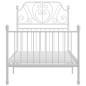 vidaXL Estructura de cama de metal blanco 90x200 cm vidaXL Estructura de cama de metal blanco 90x200 cm