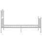 vidaXL Estructura de cama de metal blanco 90x200 cm vidaXL Estructura de cama de metal blanco 90x200 cm