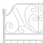 vidaXL Estructura de cama de metal blanco 90x200 cm vidaXL Estructura de cama de metal blanco 90x200 cm