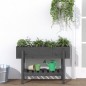 vidaXL Arriate elevado de jardín madera maciza pino gris 101x30x69 cm vidaXL Arriate elevado de jardín madera maciza pino gris 101x30x69 cm
