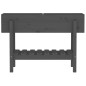 vidaXL Arriate elevado de jardín madera maciza pino gris 101x30x69 cm vidaXL Arriate elevado de jardín madera maciza pino gris 101x30x69 cm