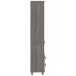 vidaXL Aparador HAMAR madera maciza de pino gris claro 60x35x180 cm vidaXL Aparador HAMAR madera maciza de pino gris claro 60x35x180 cm