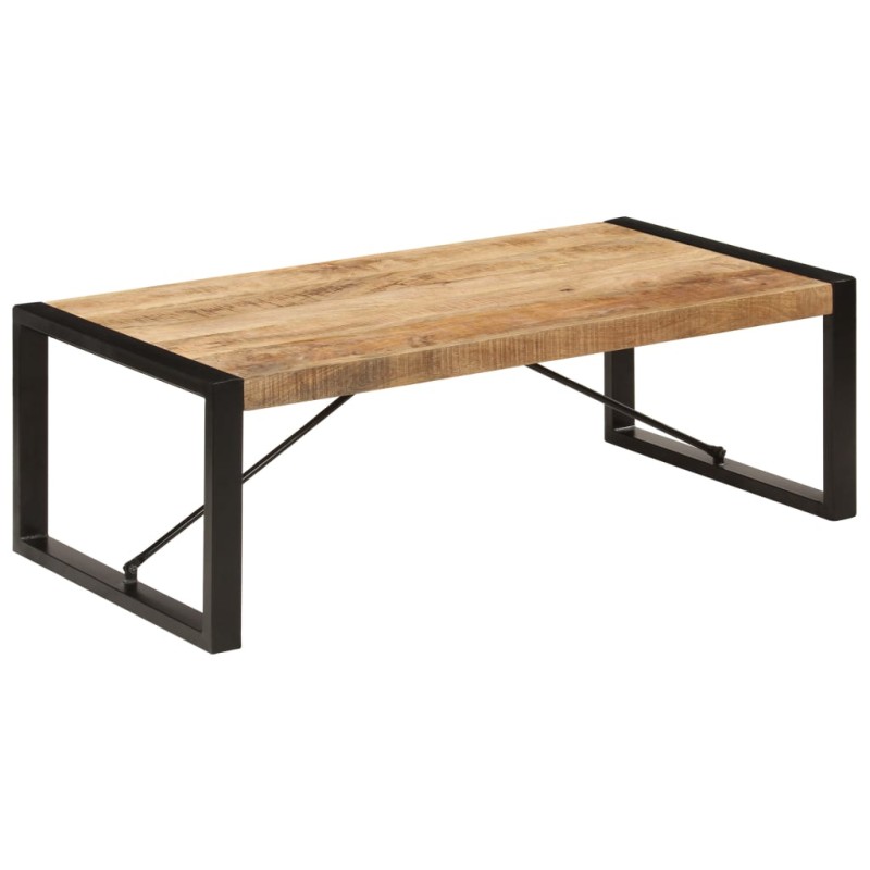 vidaXL Mesa de centro 120x60x40 cm madera maciza de mango