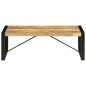 vidaXL Mesa de centro 120x60x40 cm madera maciza de mango