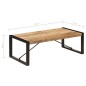 vidaXL Mesa de centro 120x60x40 cm madera maciza de mango