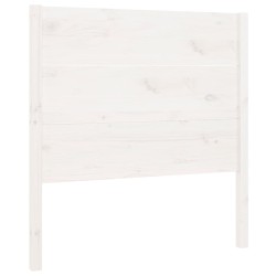 vidaXL Cabecero madera maciza de pino blanco 96x4x100 cm