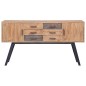 vidaXL Aparador de madera de teca maciza 110x30x75 cm