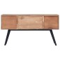 vidaXL Aparador de madera de teca maciza 110x30x75 cm