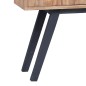 vidaXL Aparador de madera de teca maciza 110x30x75 cm