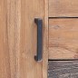 vidaXL Aparador de madera de teca maciza 110x30x75 cm