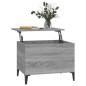vidaXL Mesa de centro madera contrachapada gris Sonoma 60x44,5x45 cm vidaXL Mesa de centro madera contrachapada gris Sonoma 60x44,5x45 cm