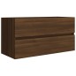 vidaXL Mueble de lavabo madera contrachapada roble marrón 90x38,5x45cm vidaXL Mueble de lavabo madera contrachapada roble marrón 90x38,5x45cm
