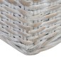 vidaXL Sofá de 3 plazas con cojines ratán natural gris vidaXL Sofá de 3 plazas con cojines ratán natural gris