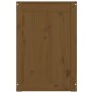 vidaXL Baúl para colada madera maciza pino marrón miel 44x44x66 cm