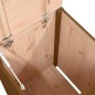 vidaXL Baúl para colada madera maciza pino marrón miel 44x44x66 cm