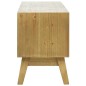 vidaXL Mueble para TV madera tallada marrón 120x30x42 cm