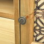 vidaXL Mueble para TV madera tallada marrón 120x30x42 cm