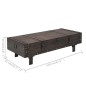 vidaXL Mesita de centro de madera maciza estilo vintage 120x55x35 cm vidaXL Mesita de centro de madera maciza estilo vintage 120x55x35 cm