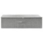 vidaXL Caja de almacenaje tela gris 70x40x18 cm