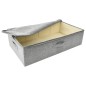 vidaXL Caja de almacenaje tela gris 70x40x18 cm