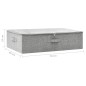vidaXL Caja de almacenaje tela gris 70x40x18 cm
